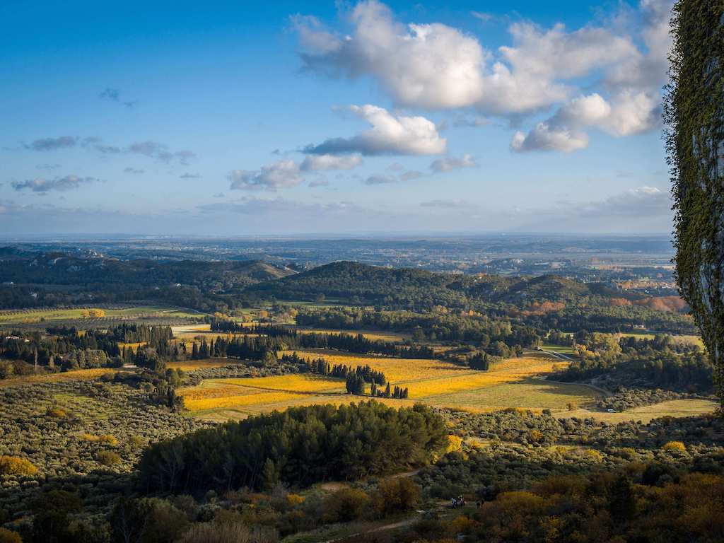 View from top of Baux de Provence